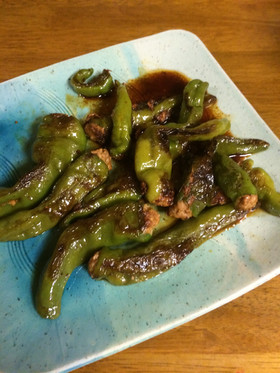 子どもも大好き!シシトウの肉詰め